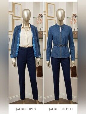 Vintage Aldo Classic Denim Zip Jacket